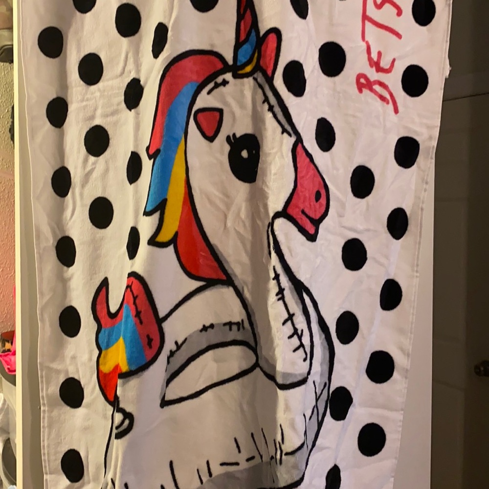 Betsey johnson unicorn beach towel